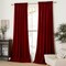 Christmas Red Velvet Curtains and Drapes for Bedroom, Home Decor Panels for Home Theatre/Film Room/Stage (Set of 2, Rod Pocket Design, 84 inches Long)